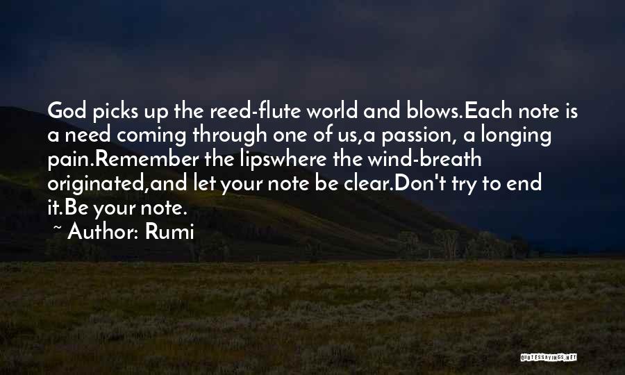 Best Flute Quotes By Rumi