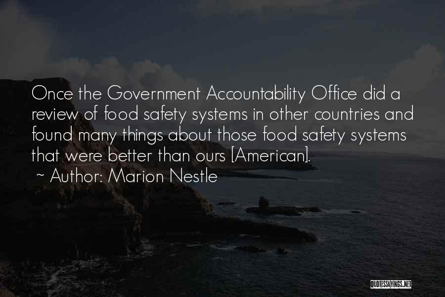 Best Food Review Quotes By Marion Nestle