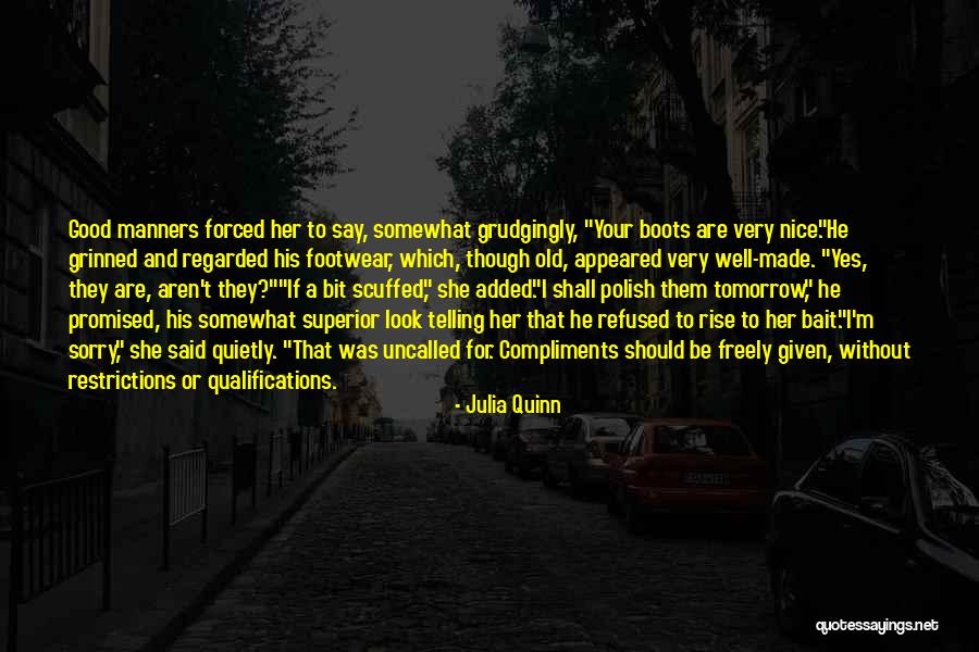 Best Footwear Quotes By Julia Quinn