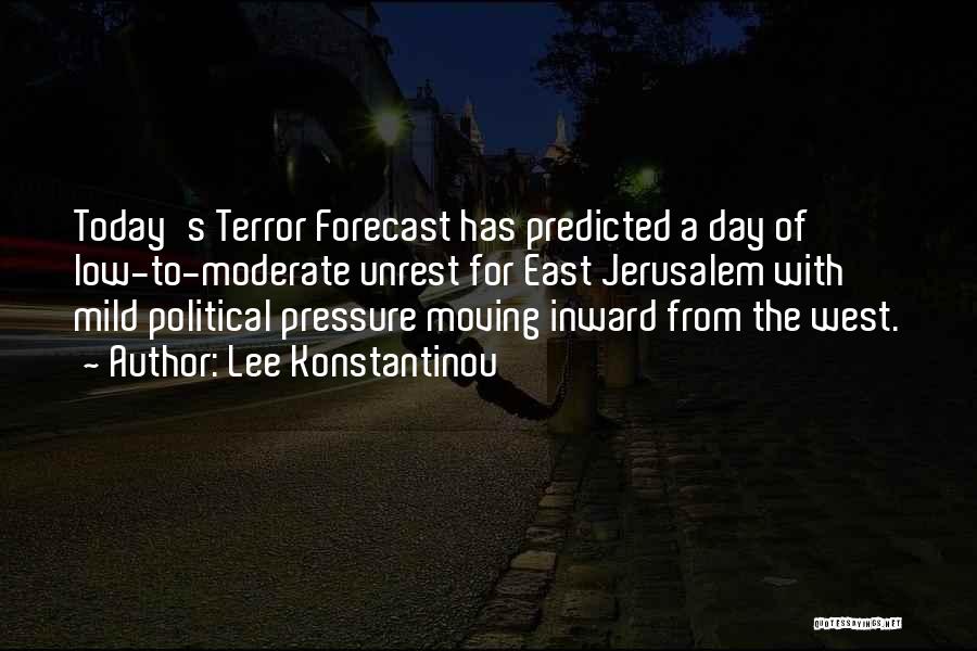 Best Forecast Quotes By Lee Konstantinou