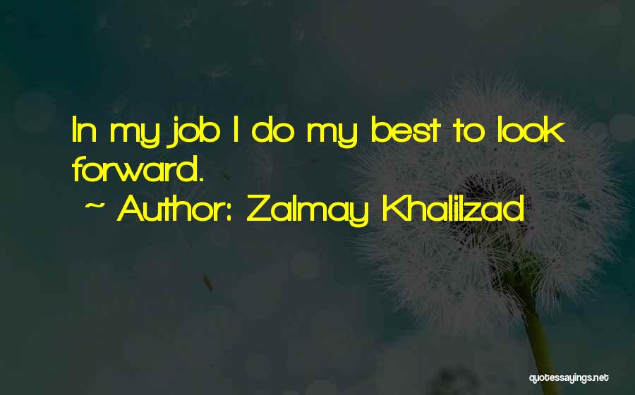 Best Forward Quotes By Zalmay Khalilzad