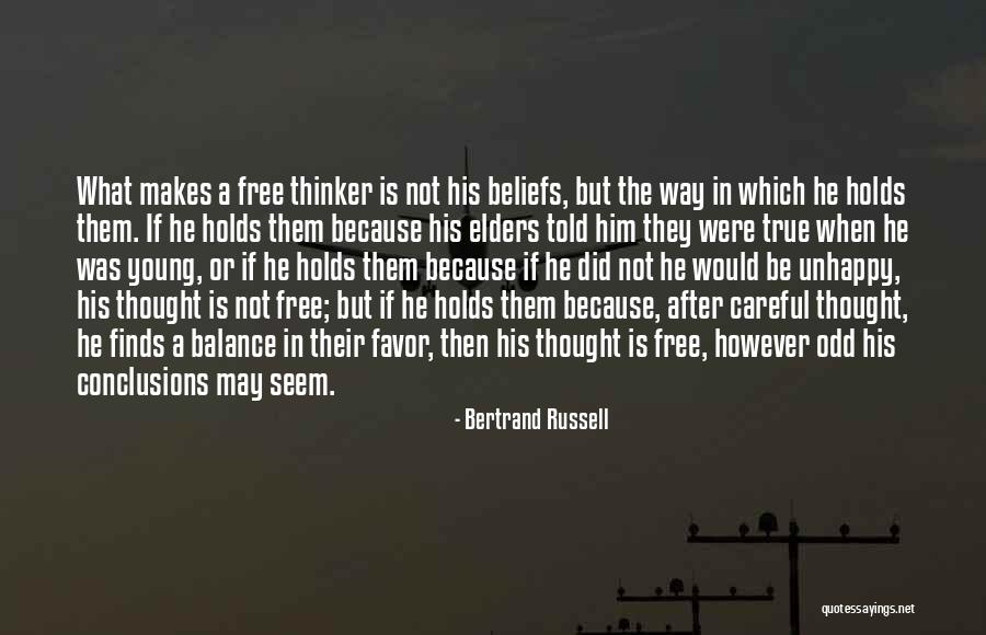 Best Free Thinker Quotes By Bertrand Russell