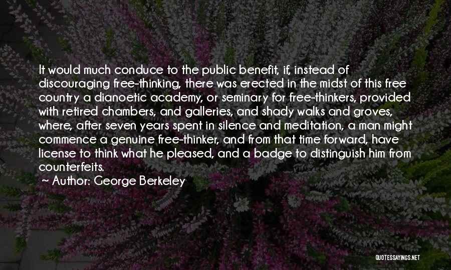 Best Free Thinker Quotes By George Berkeley