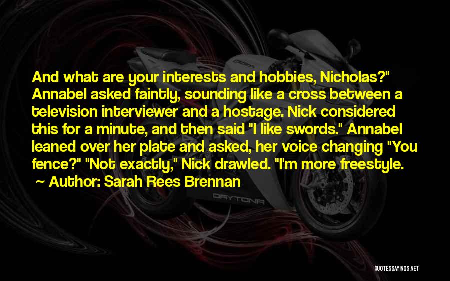 Best Freestyle Quotes By Sarah Rees Brennan