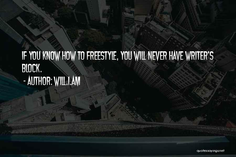 Best Freestyle Quotes By Will.i.am