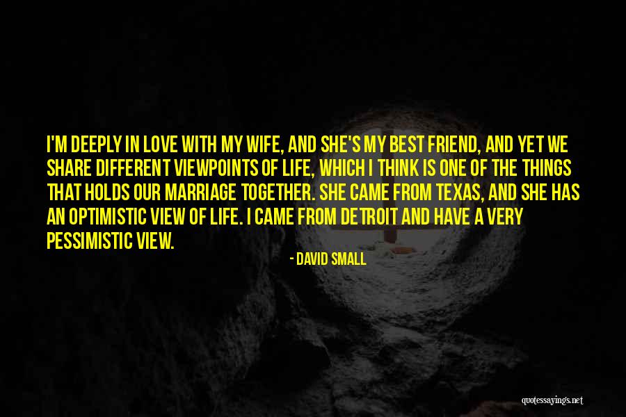 Best Friend And Love Quotes By David Small