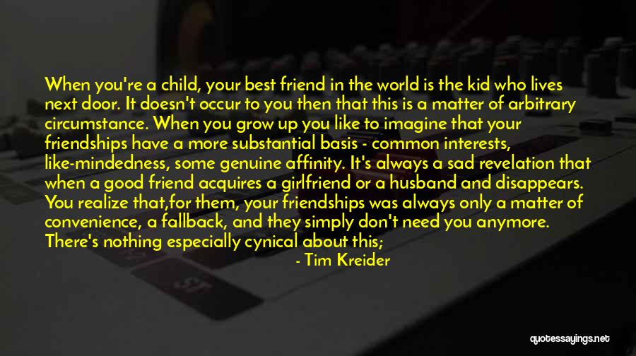 Best Friend And Love Quotes By Tim Kreider