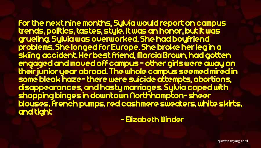 Best Friend Got Engaged Quotes By Elizabeth Winder