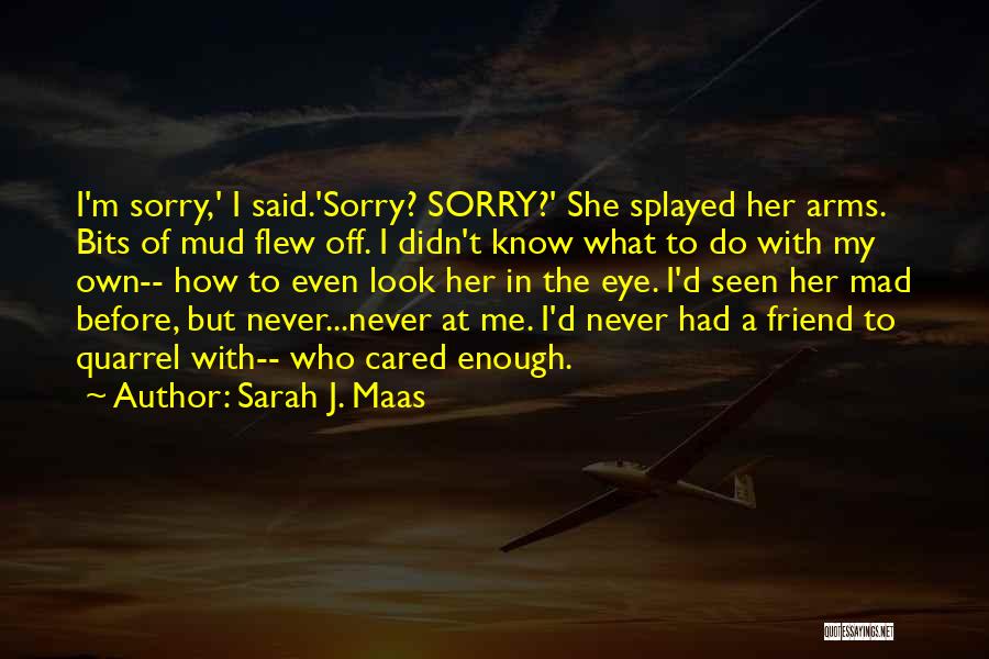 Best Friend Mad At Me Quotes By Sarah J. Maas