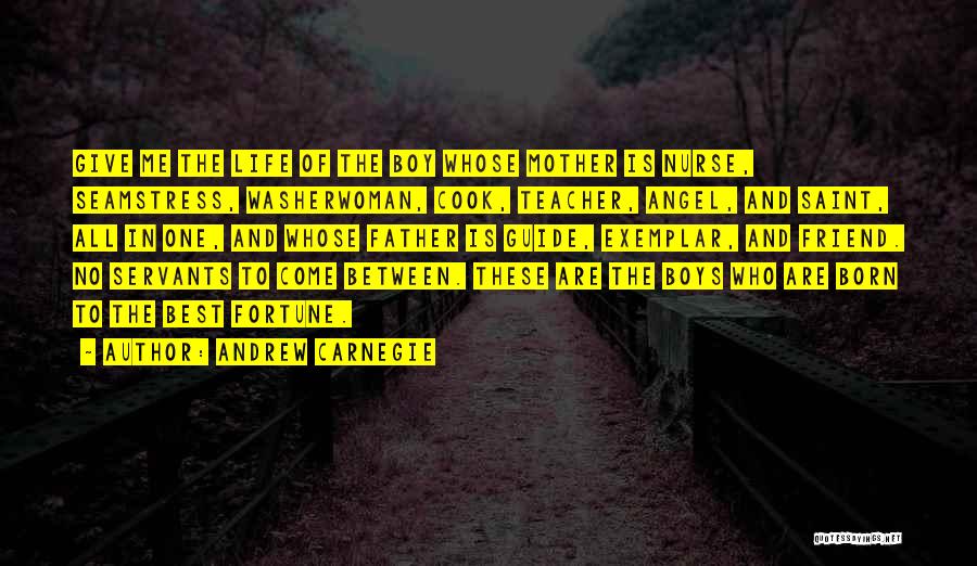 Best Friend Mother Quotes By Andrew Carnegie