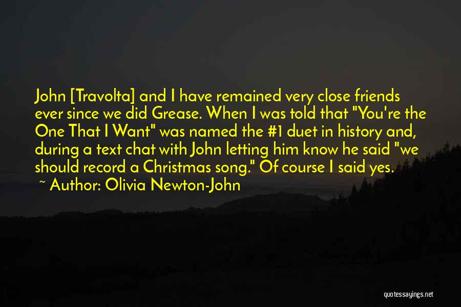 Best Friends And Christmas Quotes By Olivia Newton-John