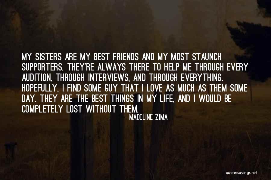 Best Friends And Love Quotes By Madeline Zima