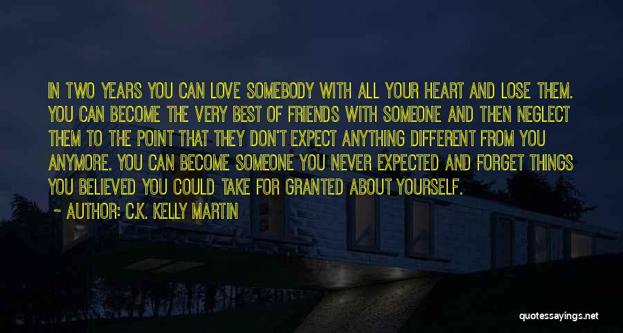 Best Friends Become Love Quotes By C.K. Kelly Martin