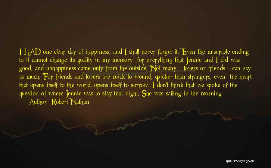 Best Friends Ending Up Together Quotes By Robert Nathan