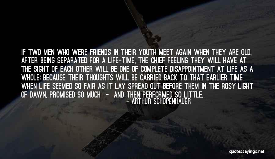 Best Friends Meet Again Quotes By Arthur Schopenhauer