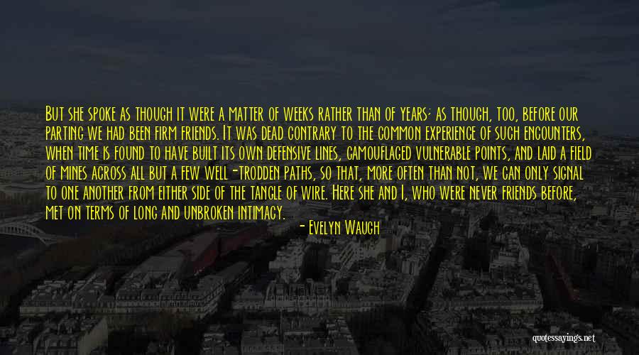 Best Friends Parting Quotes By Evelyn Waugh