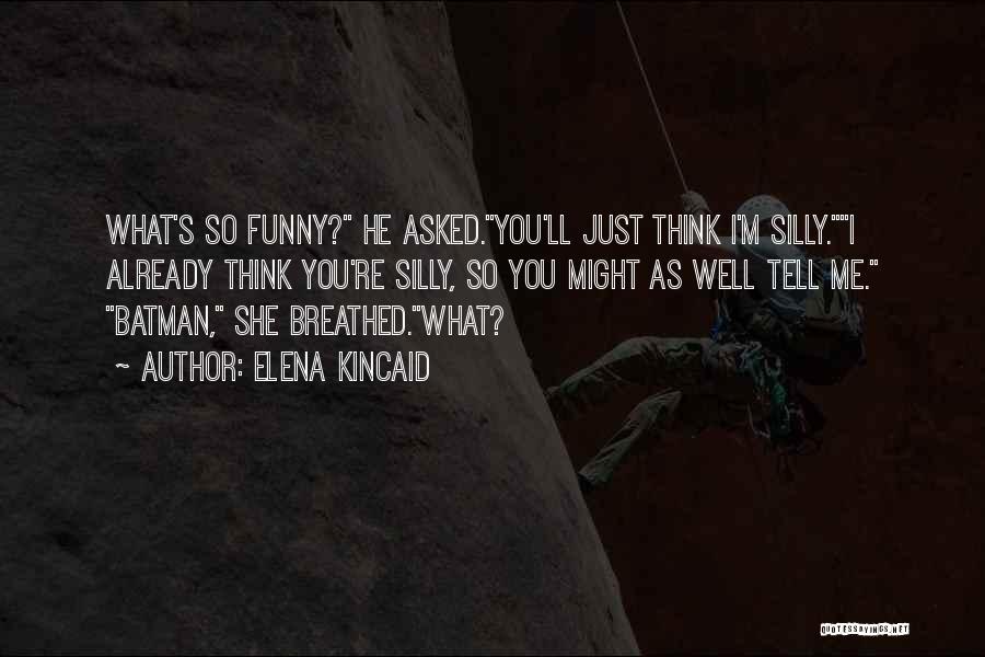 Best Funny Batman Quotes By Elena Kincaid