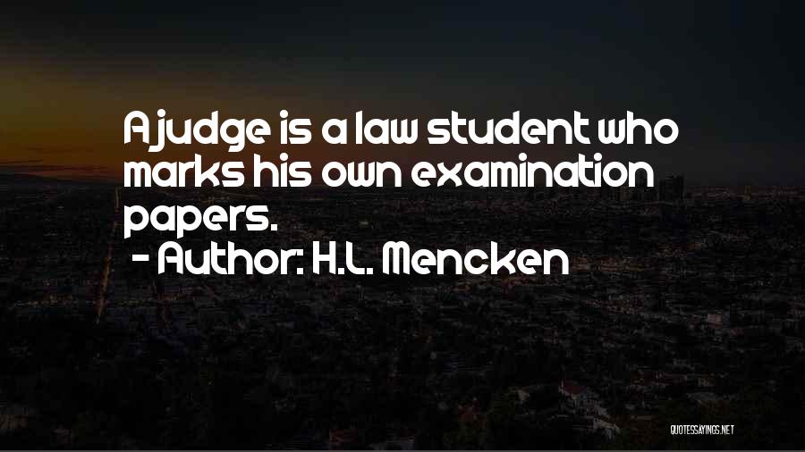 Best Funny Judge Quotes By H.L. Mencken