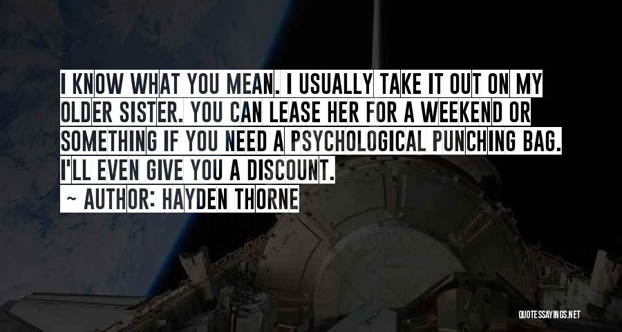 Best Funny Weekend Quotes By Hayden Thorne