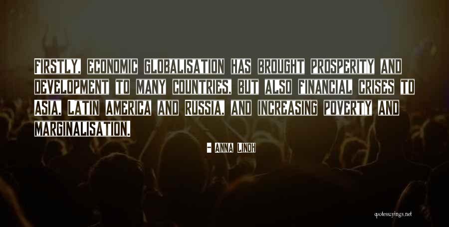 Best Globalisation Quotes By Anna Lindh Best Globalisation Quotes By Anna Lindh