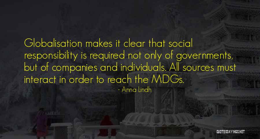 Best Globalisation Quotes By Anna Lindh Best Globalisation Quotes By Anna Lindh