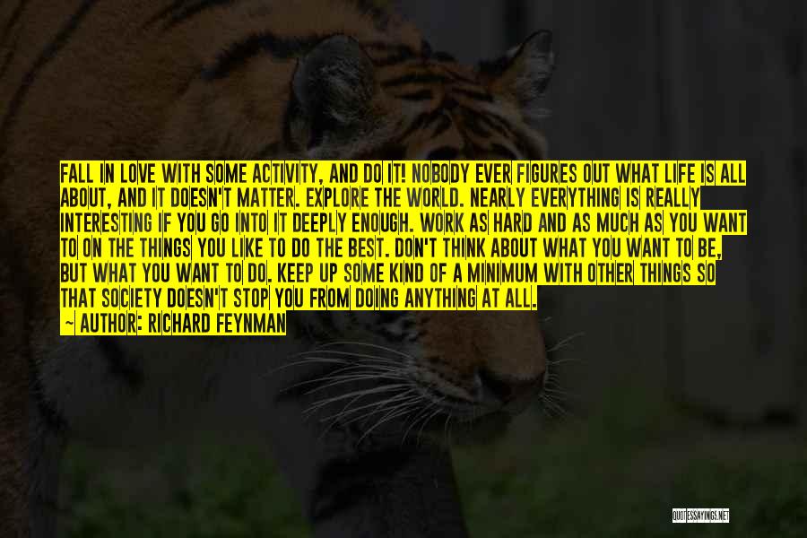 Best Go Hard Quotes By Richard Feynman