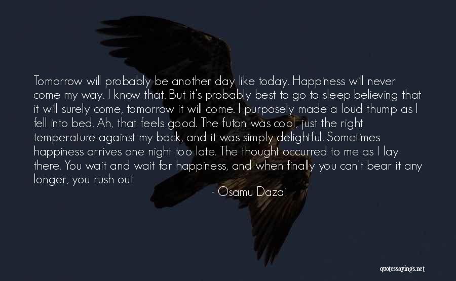 Best Go To Sleep Quotes By Osamu Dazai