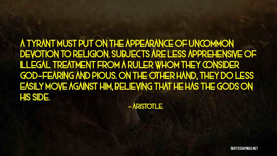 Best God Fearing Quotes By Aristotle.