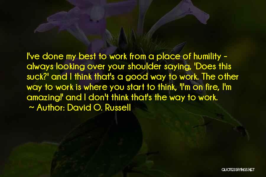 Best Good Looking Quotes By David O. Russell