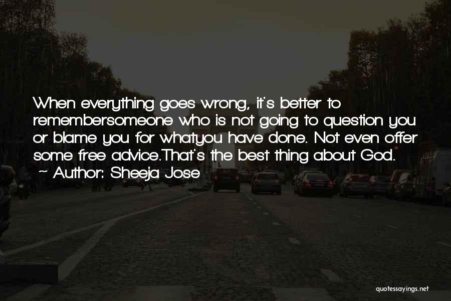Best Goodbye Quotes By Sheeja Jose