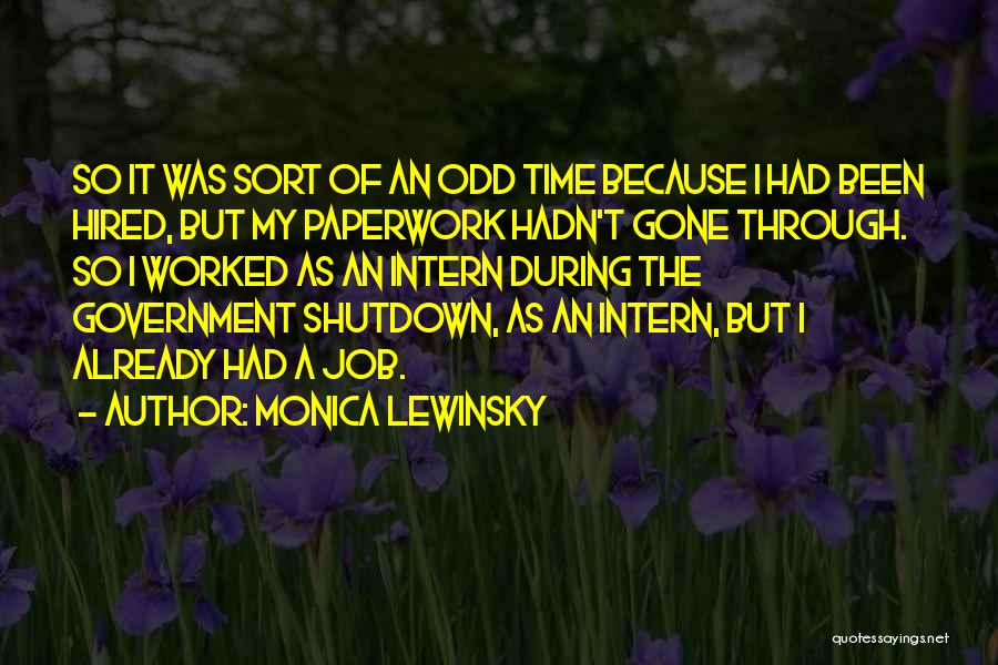Best Government Shutdown Quotes By Monica Lewinsky