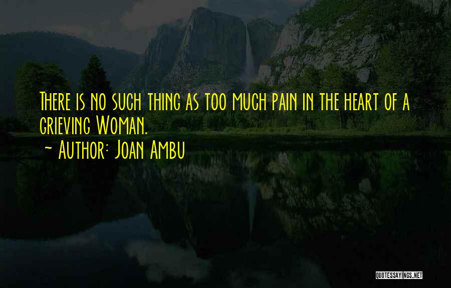 Best Grieving Quotes By Joan Ambu