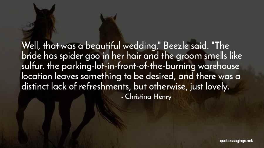 Best Groom Quotes By Christina Henry