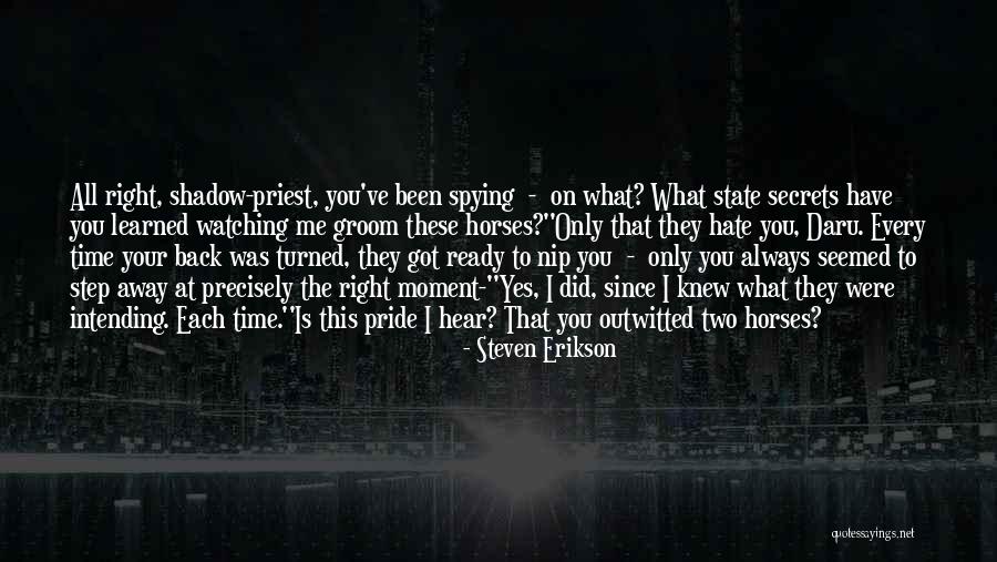 Best Groom Quotes By Steven Erikson