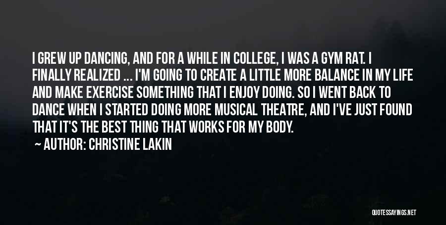 Best Gym Quotes By Christine Lakin