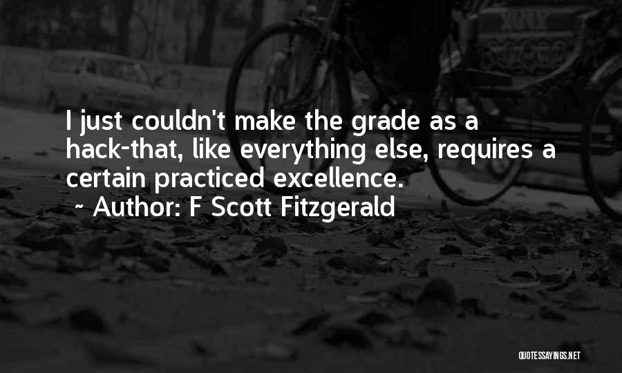 Best Hack Quotes By F Scott Fitzgerald