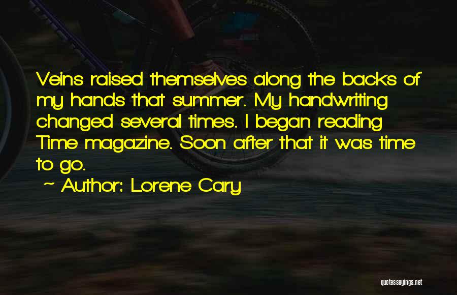 Best Handwriting Quotes By Lorene Cary