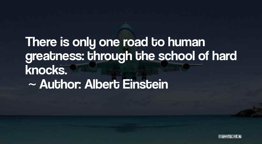 Best Hard Knocks Quotes By Albert Einstein