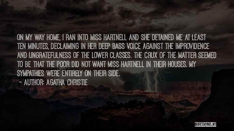 Best Hartnell Quotes By Agatha Christie