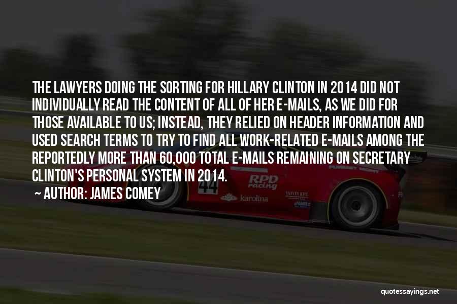 Best Header Quotes By James Comey