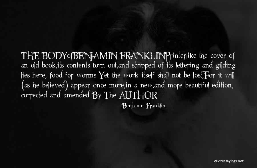 Best Headstone Quotes By Benjamin Franklin