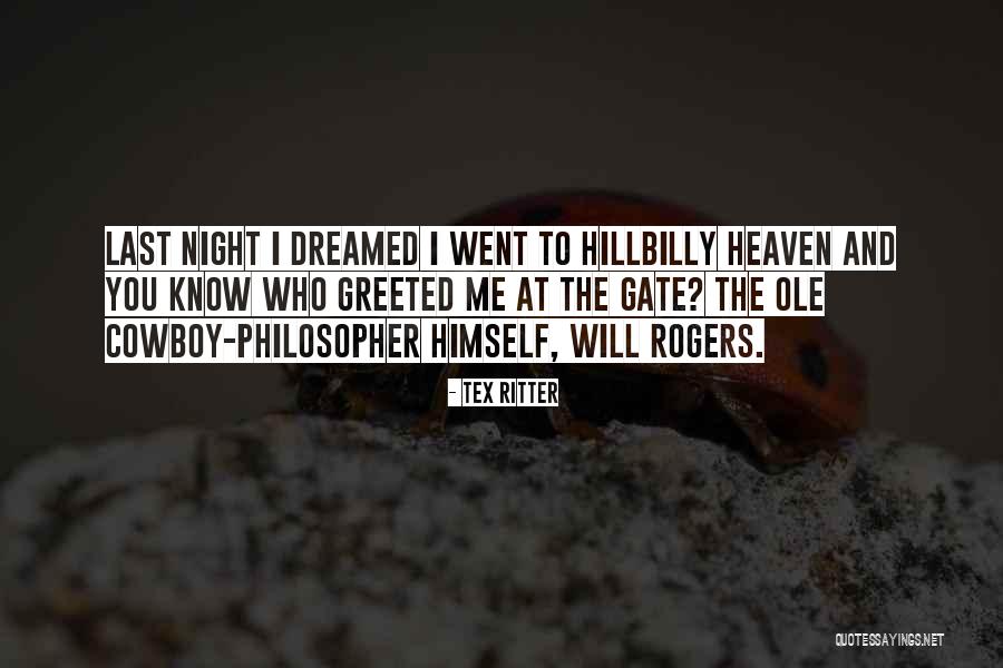 Best Hillbilly Quotes By Tex Ritter Best Hillbilly Quotes By Tex Ritter