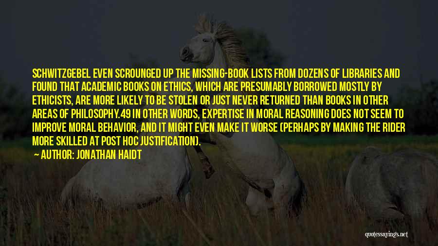 Best Hoc Quotes By Jonathan Haidt