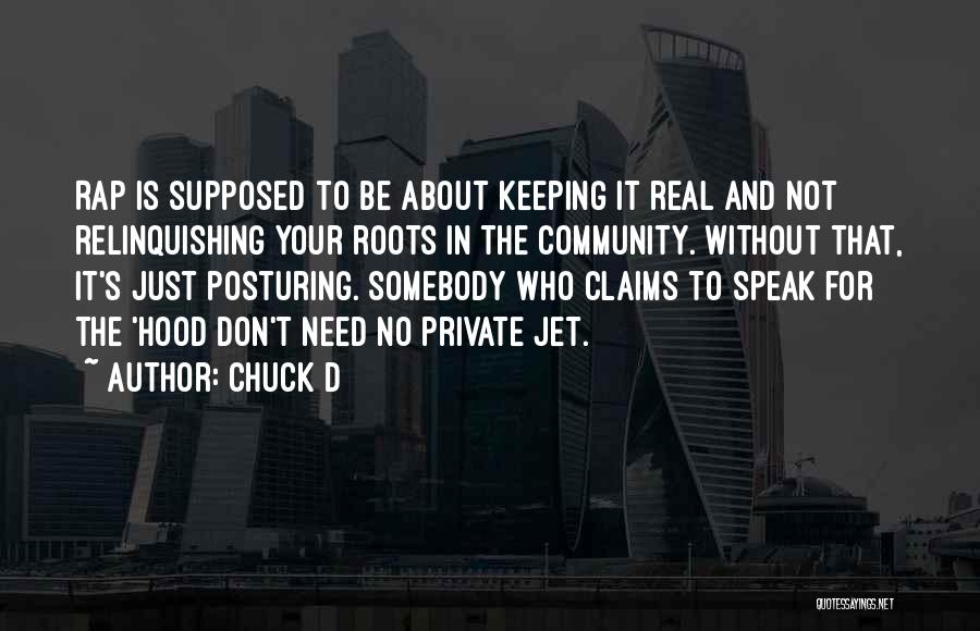 Best Hood Rap Quotes By Chuck D