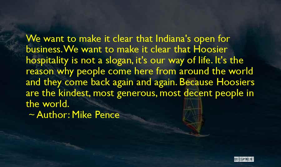 Best Hoosier Quotes By Mike Pence