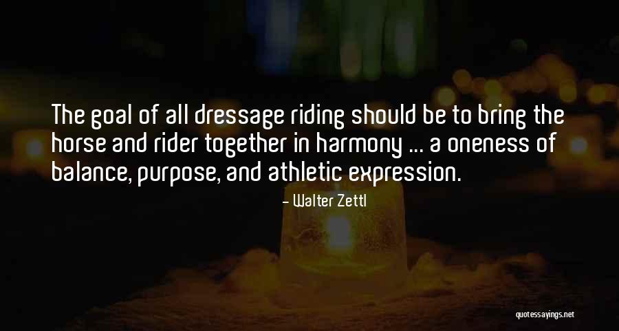 Best Horse And Rider Quotes By Walter Zettl