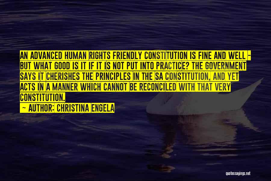 Best Human Rights Quotes By Christina Engela