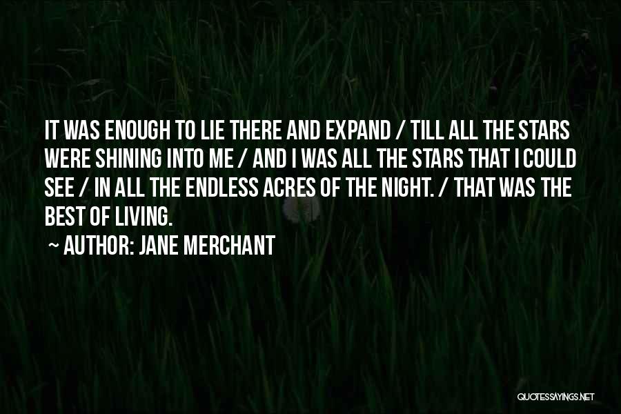 Best I See Stars Quotes By Jane Merchant