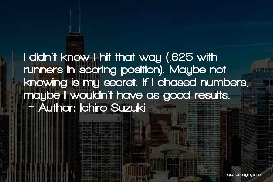 Best Ichiro Suzuki Quotes By Ichiro Suzuki