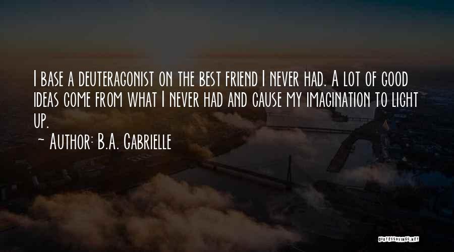 Best Imagination Quotes By B.A. Gabrielle